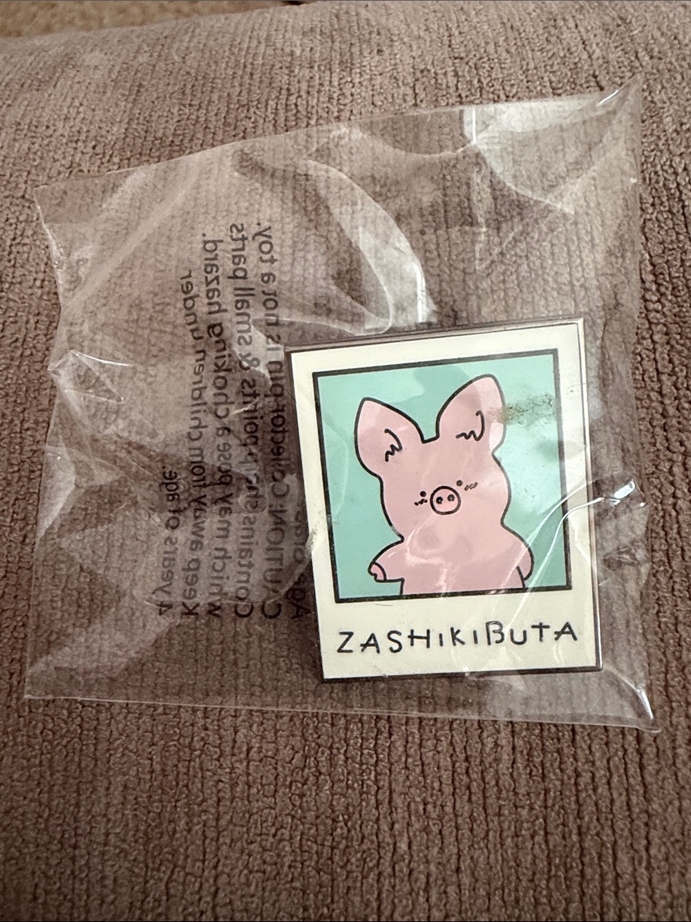 Zashikibuta Sanrio Friend of the Month Pin — February 2018